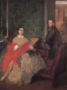 Edgar Degas M.et M Edmond Morbilli oil painting reproduction